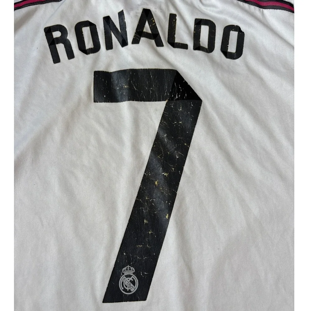 Adidas Real Madrid Jersey Mens White‎ Ronaldo 7 2014-15 Home Kit SIZE M